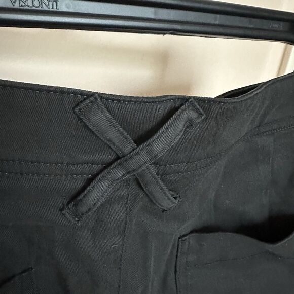 Peruvian Connection Pants Women’s 14 Black Straight Leg High Rise Trouser - Picture 5 of 10